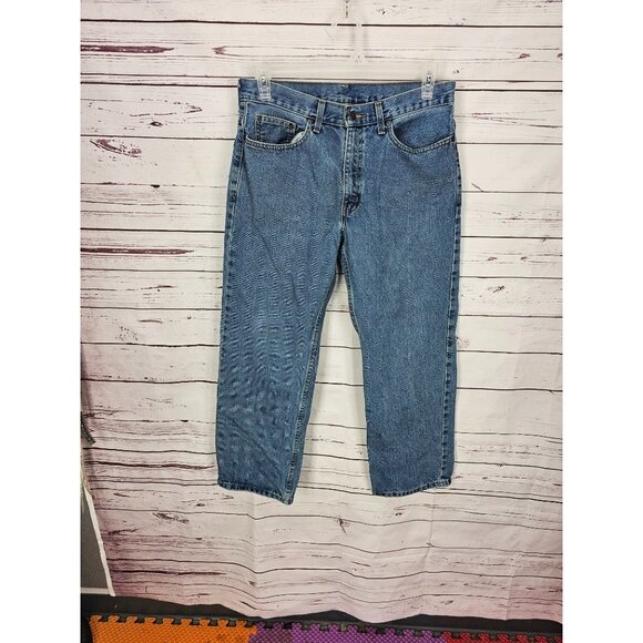 Faded Glory Mens Blue Denim Jeans Size 32x30 Classic Fit Straight Leg Casual Pan - Picture 4 of 8